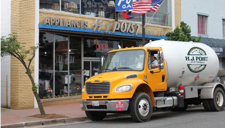 H.J. Poist Gas Company - Propane Truck